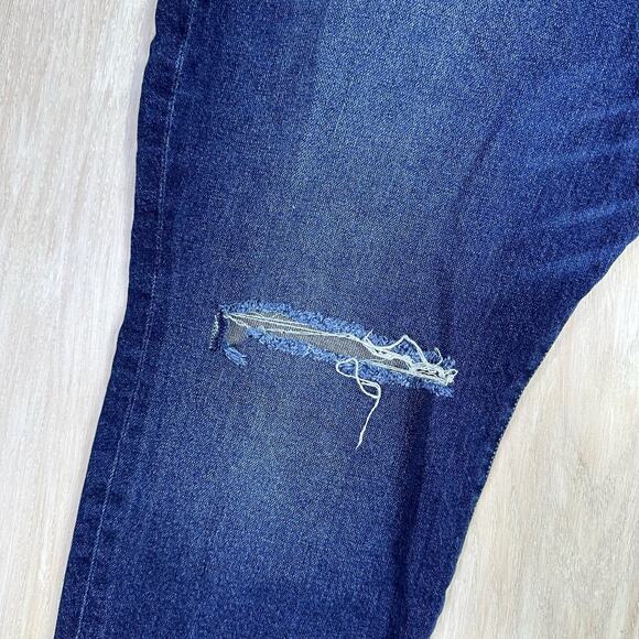 Torrid Feel The Fit Button Fly High Rise Distressed Frayed Denim Jeans Plus 22S - Picture 4 of 16
